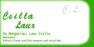 csilla laux business card